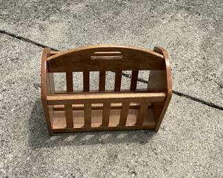 Wooden Magazine Rack