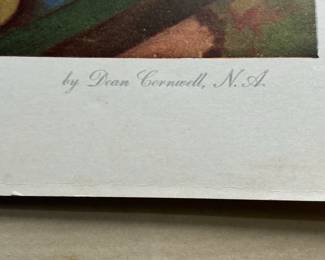 Dean Cornwell "The Eve of the Battle" Print
