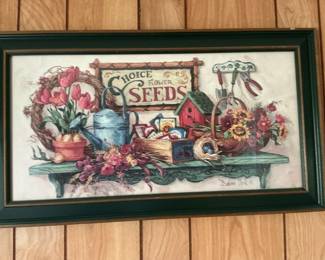 Barbara Mock "Choice Flower Seeds" Framed Print