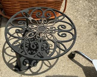 Cast Iron Scrollwork Plant Stand
