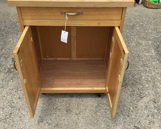 Homestyles Create-a-Cart Natural Wood Kitchen Cart