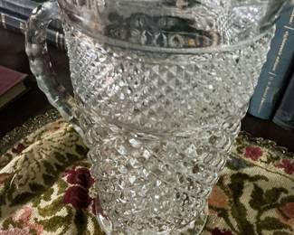 Anchor Hocking Wexford Pressed Glass Pitcher