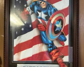 Captain America "Patriotism" Framed Print
