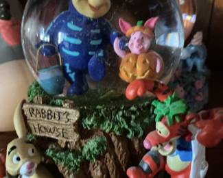Disney Winnie the Pooh "Rabbit's House" Halloween Snow Globe