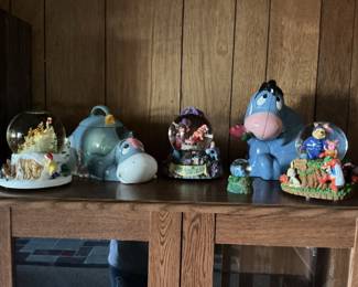 Disney McDonald's Promotional Glasses and Eeyore Figurines