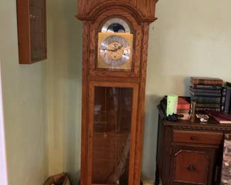 Howard Miller Grandfather Clock with Moon Phase Dial