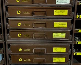 Lawson Products Metal Multi Drawer Hardware Cabinet