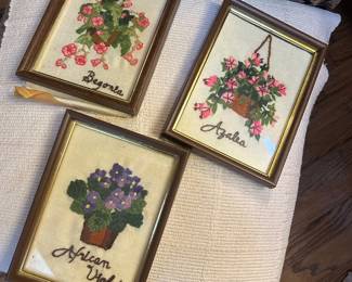 Framed embroidery
