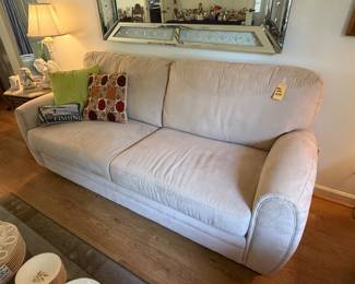 Microfiber tan couch