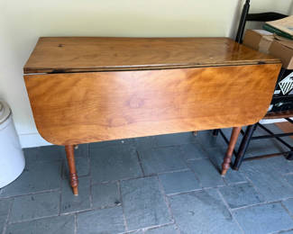 Lot 7: Antique Maple Drop Leaf Hall Table