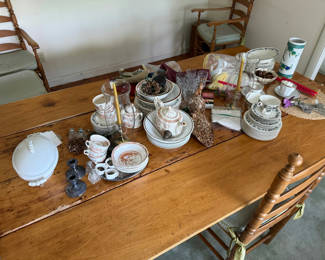 Lot 25: Large Lot of Vintage China, Porcelain, Flatware & Misc.