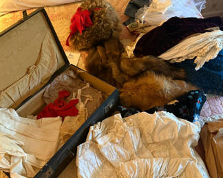Lot 35: Lot of Antique Clothing, Some Very Early Pieces, Circa. 1850's