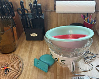 Lot 58: Assorted Kitchenware, Glassware and Office Supplies