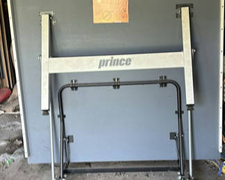 Lot 138: Prince folding table tennis table with paddles