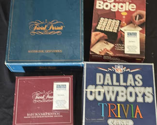 Lot 114: Collection of vintage board games and trivia sets