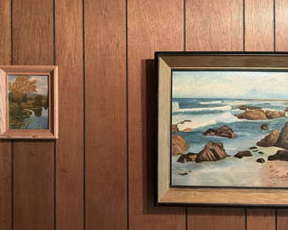Lot 36: 3 framed landscape and city-scene paintings