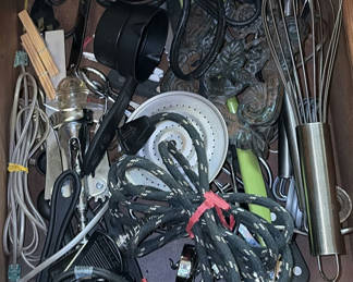 Lot 47: Assorted kitchen tools and hardware