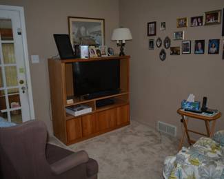 tv and chairs