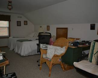 twin beds and furniture