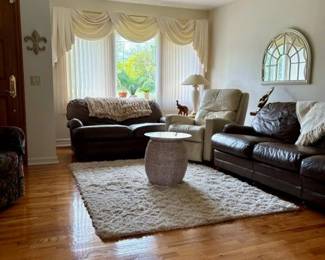 Leather Sofa and Love Seat