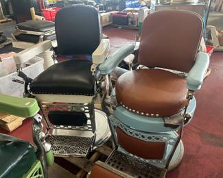 Antique Emil J. Panidar Barber Chair