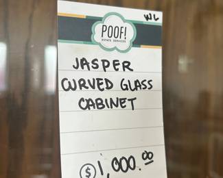 Jasper Curved Glass Cabinet