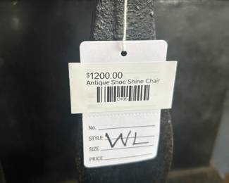 Antique Shoe Shine Chair