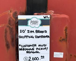 20' Zim Brand Shipping Container
