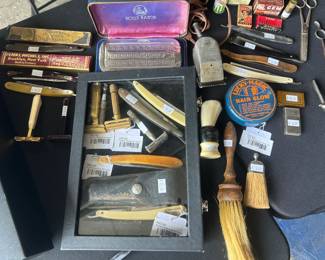 Schick Repeating Razor, Robert Kelly & Sons Razor, C.V Heljestrand 32 Razor, Gillette Aristocrat Razor
