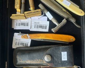 Schick Repeating Razor, Robert Kelly & Sons Razor, C.V Heljestrand 32 Razor, Gillette Aristocrat Razor