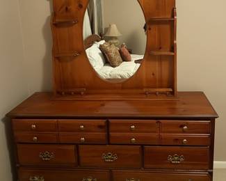 Broyhill Forest Pine Collection Dresser with Mirror