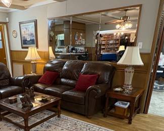 Leather Furniture Living Set