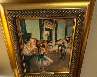 Edgar Degas "The Dance Class" Print