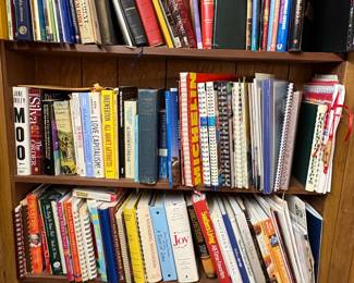 Assorted Books Collection including Religious Texts, Cookbooks, Health, and Literature