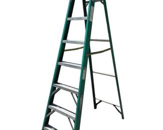 Werner 8 Green Fiberglass Stepladder