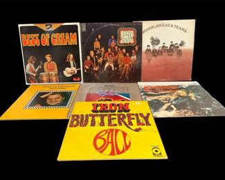 Blood Sweat Tears, Cream, Iron Butterfly More LPs