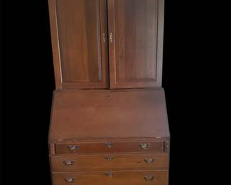 Craftique Chippendale Style Secretary Bookcase