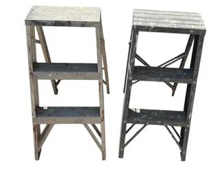 2 Aluminum Step Stools