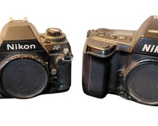 Pair Of Vintage Nikon 35 MM Film Cameras