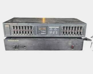 Fisher Graphic Equalizer And Parasound PA260 Power Amp