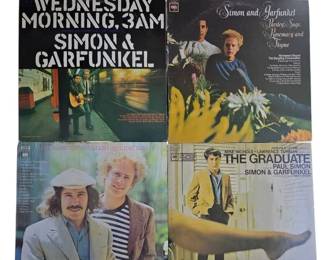 Collection Of 4 Simon And Garfunkel Vinyl LPs