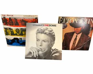 Vinyls By The Police, Elton John David Bowie