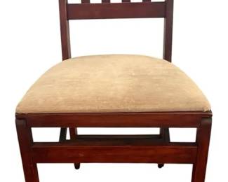 Vintage MidCentury Wooden Folding Dining Chair