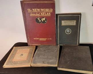 Vintage Collection Of World Atlas and Geography Books
