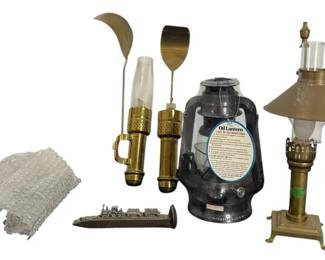 Vintage Brass Railroad Flares Oil Lantern Collection