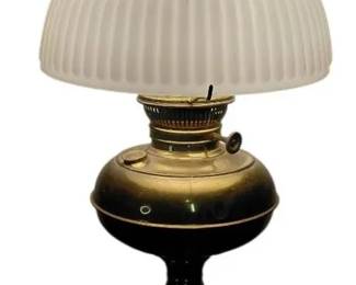 Brass Oil Lamp Converted To Electric