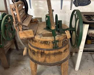 Antique Wooden Washing Machine