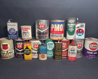 Assortment of Oil Cans