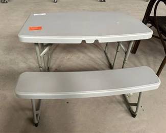 Gray Picnic Table