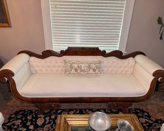Antique 19th Century American Empire Sofa